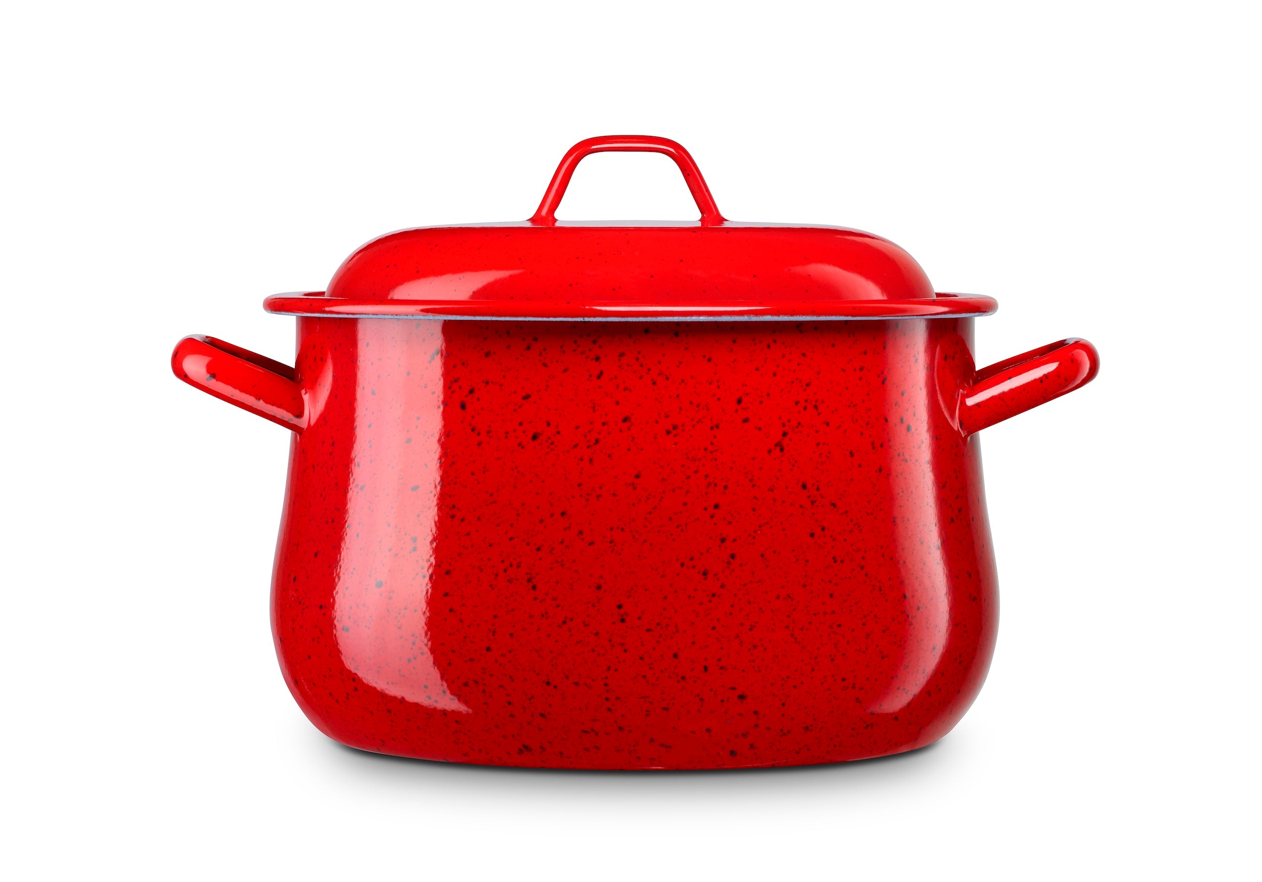 Olla Abombada de Acero Esmaltado Vitrificado