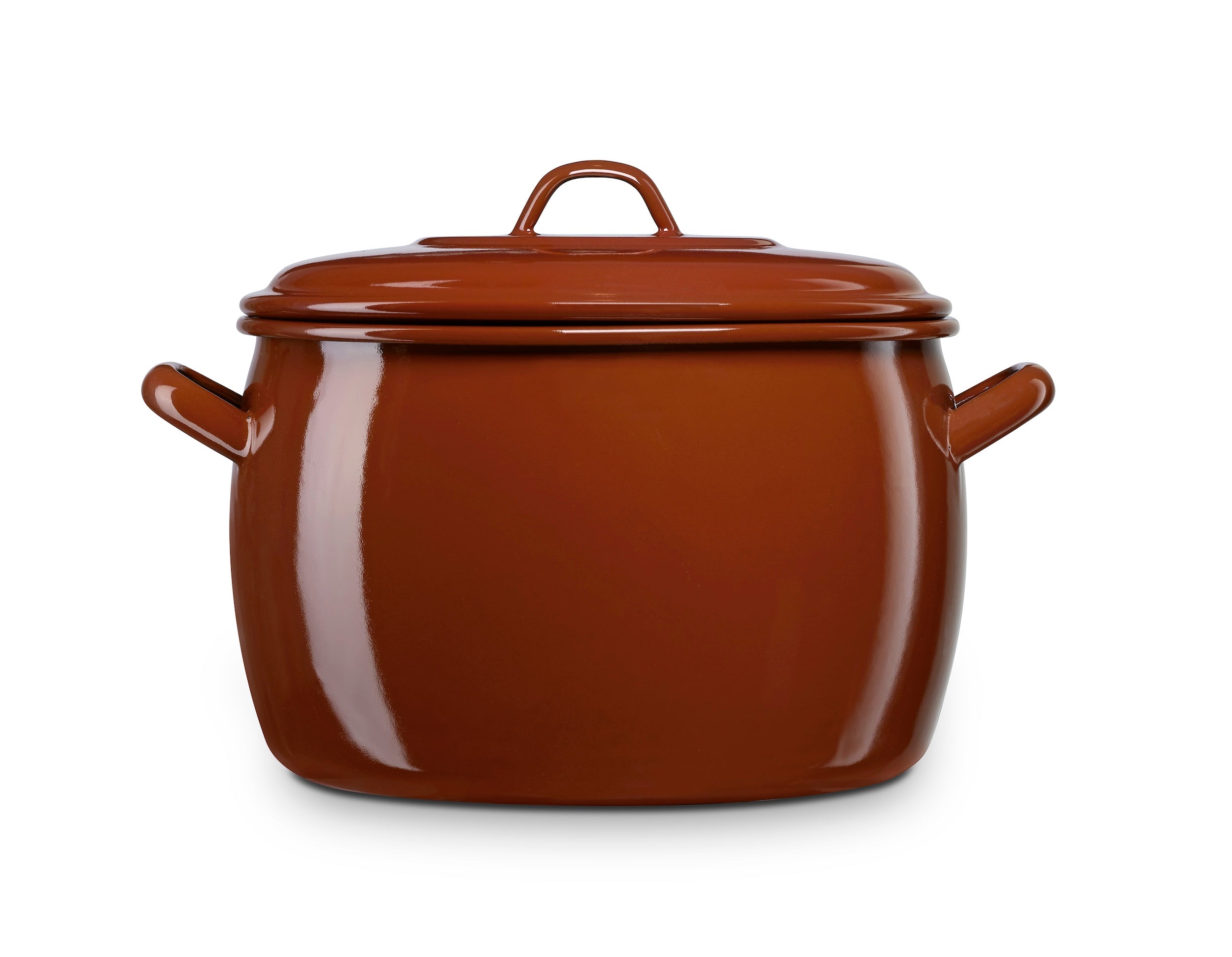 Olla Abombada de Acero Esmaltado Vitrificado