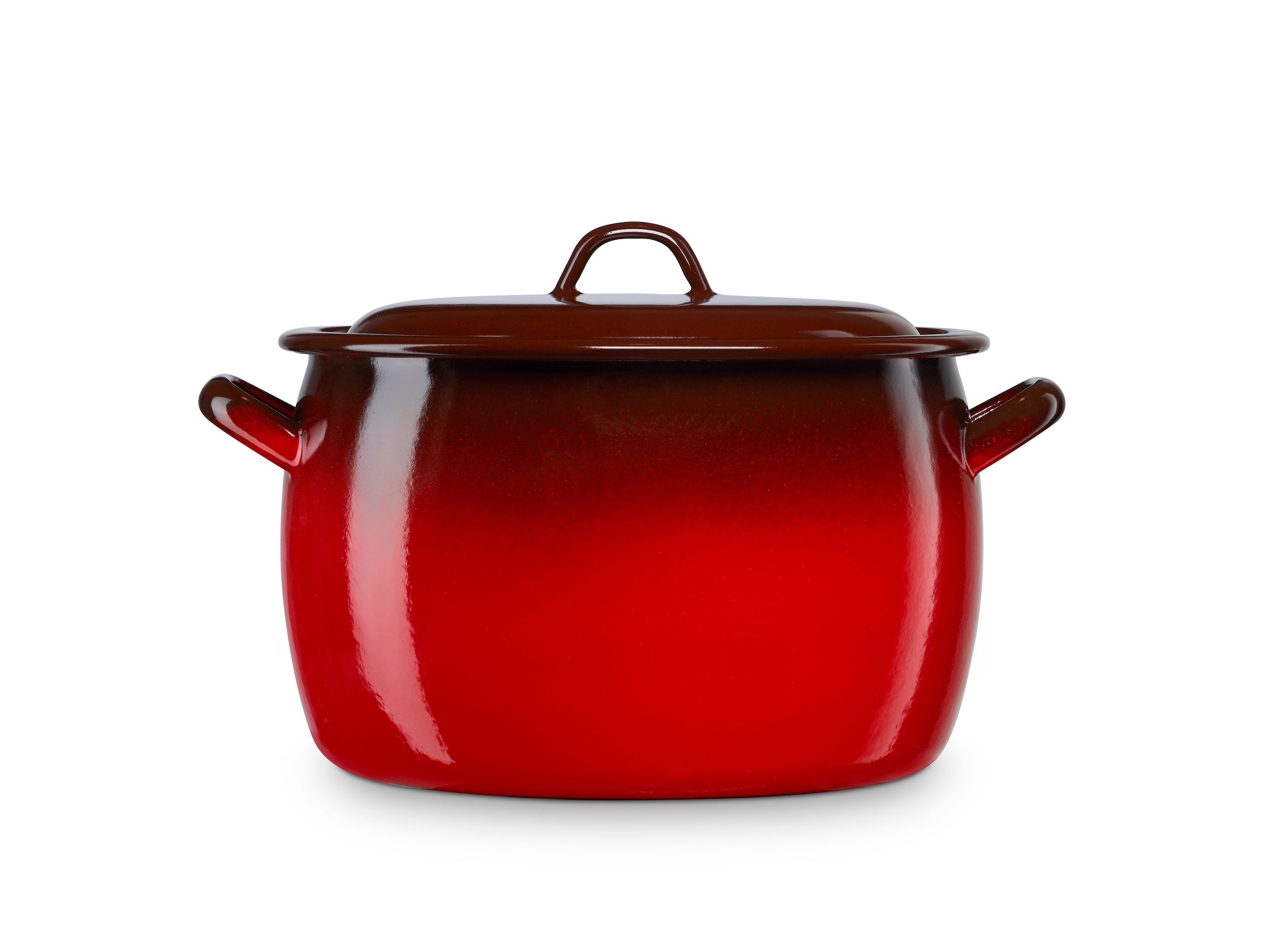 Olla Abombada de Acero Esmaltado Vitrificado